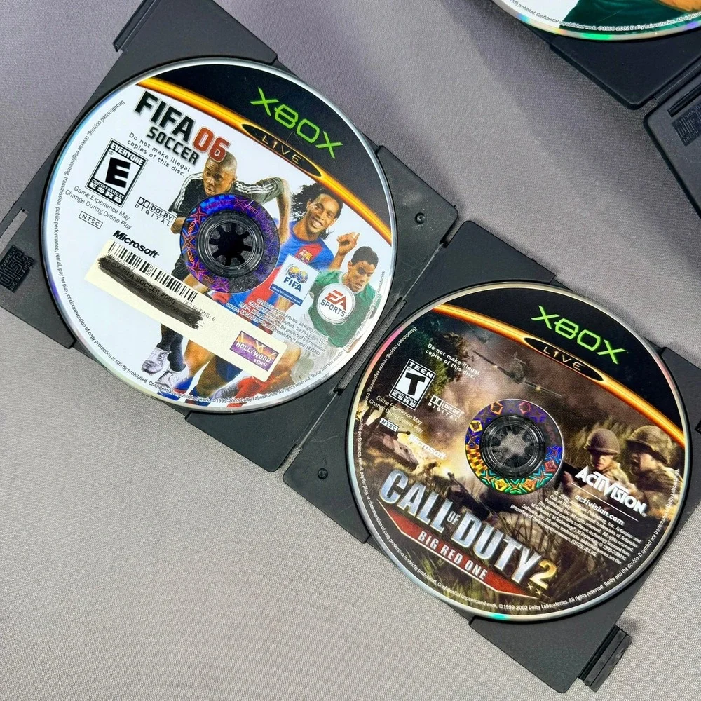 Microsoft Xbox Game Disc Lot 12 Games Multicolor Action Sports Racing Gaming‎